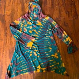 Handmade tie dye long sleeved T